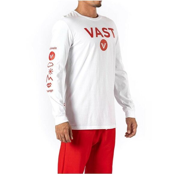 Vast Logo Long Sleeve Tee - White NEW NWT - Picture 4 of 10